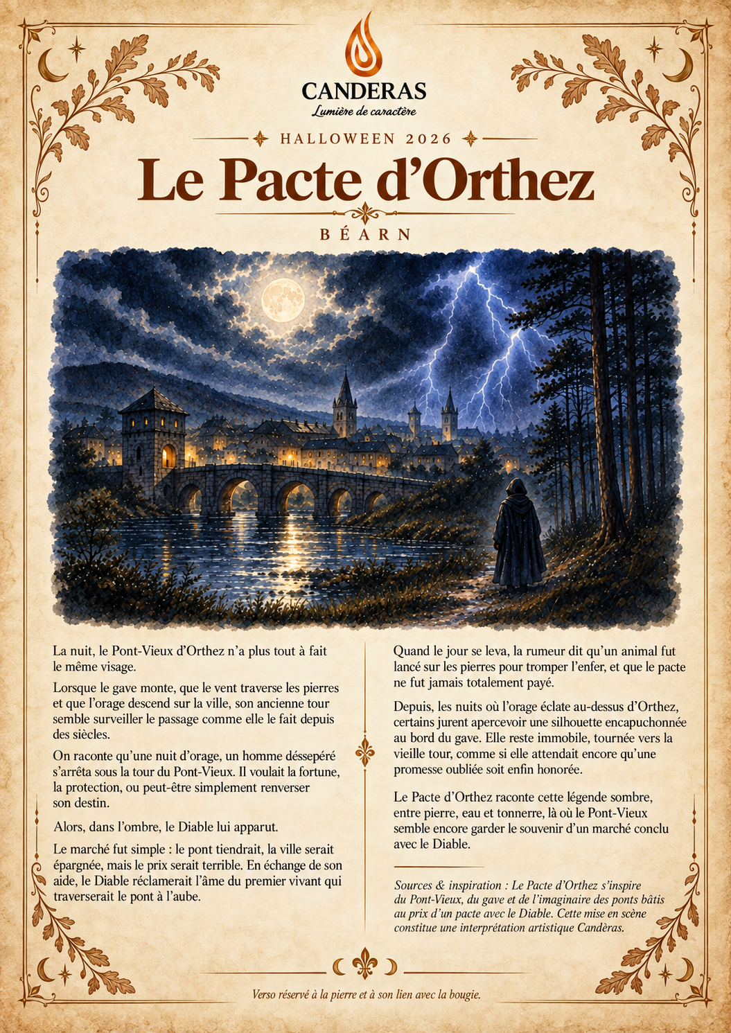 Le Pacte d’Orthez — Bougie Halloween 200 ml